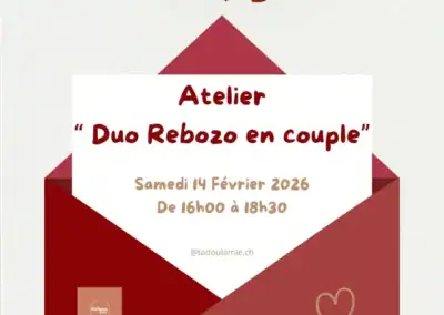 Saint Valentin Atelier Bien être Couple Rebozo à Neuchâtel