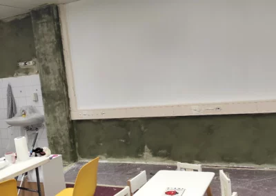 Travaux d'aménagement intérieur en progression, Famaïa Saint-Blaise
