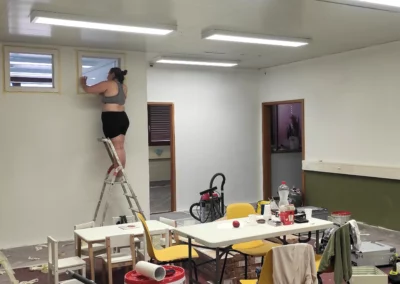 Progression des travaux de rénovation, Espace Famaïa Saint-Blaise Neuchâtel