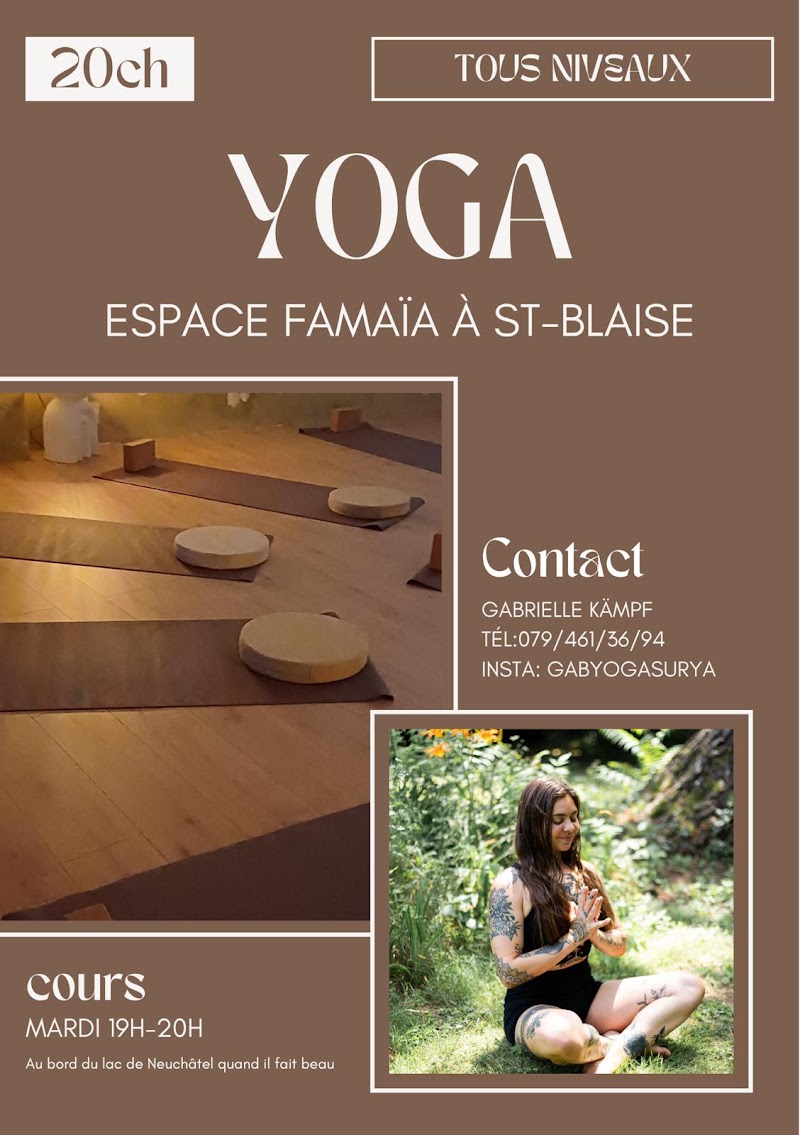 Flyer : Yoga Vinyasa créatif avec Gabrielle, mardi 13 octobre